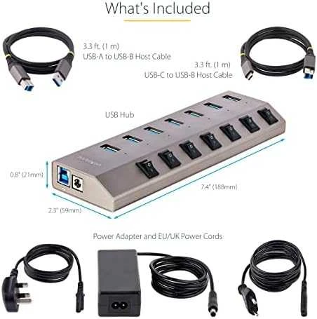 HUB USB StarTech 5G7AIBS 7x USB-A 3.1 Gen1 (5G7AIBS-USB-HUB-EU)