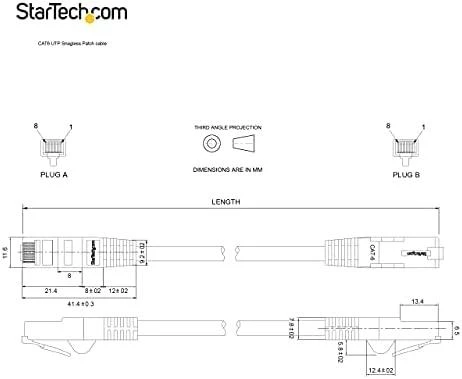 StarTech.com N6PATC5MBK tinklo kabelis 5 m Cat6 U/UTP (UTP) Juoda