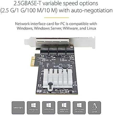 StarTech PR42GI-NETWORK-CARD/4-PORT 2.5G PCIE NETWORK CARD