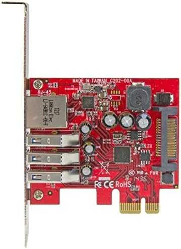 Kontroler StarTech PCIe x1 - 3x USB 3.0 + Ethernet (PEXUSB3S3GE)