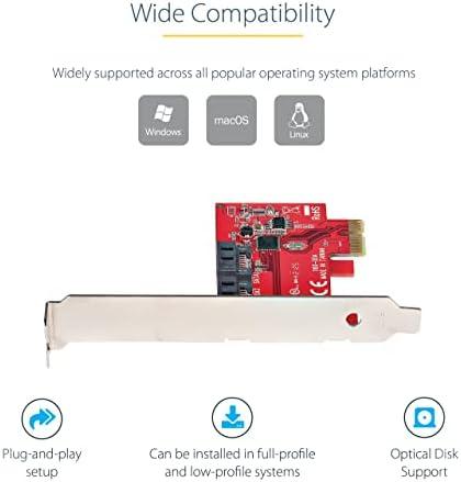 StarTech Port SATA III PCIE plokštė – 2 prievadų – .
