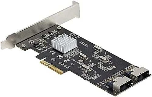 STARTECH.COM SATA PCIe Controller 8 Port - 6Gbit/s SATA PCIe Schnittstellenkarte - PCIe x4 Gen2 zu SATA III - SATA HDD/SSD