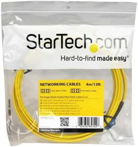 „StarTech“ šviesolaidinis laidas LC – LC 4M (SMFIBLCLC4)