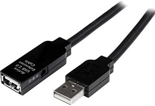 USB laidas Startech USB2AAEXT25M Juoda