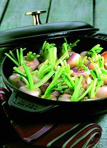 STAUB Apvalus ketaus kepimo indas su dangteliu 20 cm, juoda