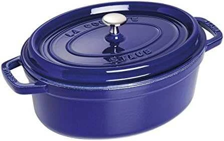 Staub Oval Cocotte, 31cm ketaus, tamsiai mėlyna