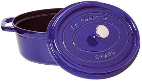 Staub Oval Cocotte, 31cm ketaus, tamsiai mėlyna