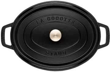 STAUB CAST IRON OVAL POT 4.2L Juodas