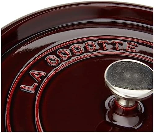 STAUB KETUS APVALUS PUODAS 40509-359-0 - 5,2 LTR GRENADINE