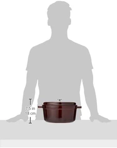STAUB KETUS APVALUS PUODAS 40509-359-0 - 5,2 LTR GRENADINE
