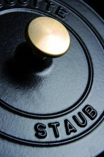 STAUB kepimo indas Round Cocotte, 24 cm, Juodas