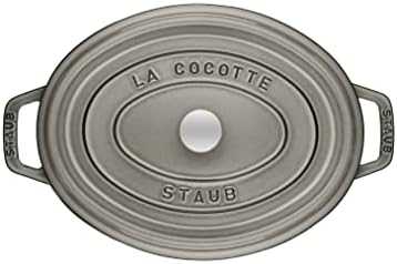 STAUB LA COCOTTE Ketaus puodas, ovalus, 8 ltr, grafitas