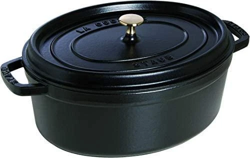 STAUB kepimo indas Oval Cocotte, 33 cm, Juodas