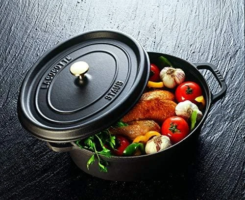 STAUB kepimo indas Oval Cocotte, 33 cm, Juodas
