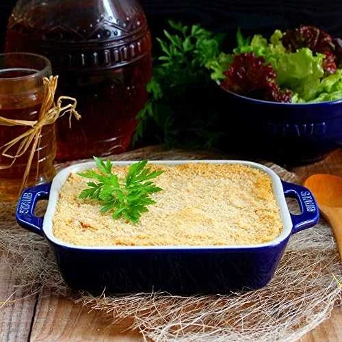 STAUB COOKING Stačiakampė keraminė lėkštė 400 ml, mėlyna
