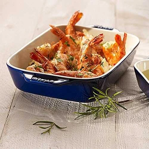 STAUB COOKING Stačiakampė keraminė lėkštė 400 ml, mėlyna