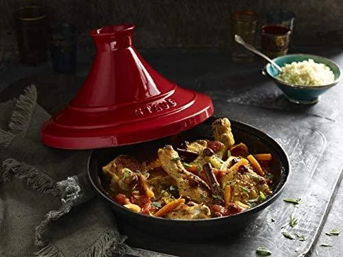 STAUB Staub Tajine 28cm apvalus, vyšnia ketus, Žymos