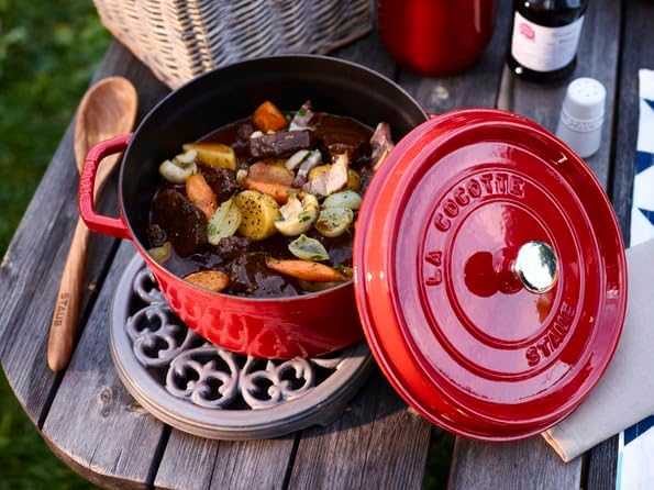 STAUB Ketaus stovas 23 cm, pilkas