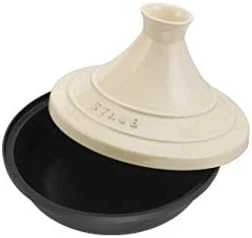 STAUB Tajine Puodas - 28 cm, rusvai gelsvas-Juoda