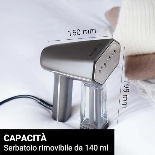 SteamOne SN250MG rankinis drabužių garintuvas, pilkas