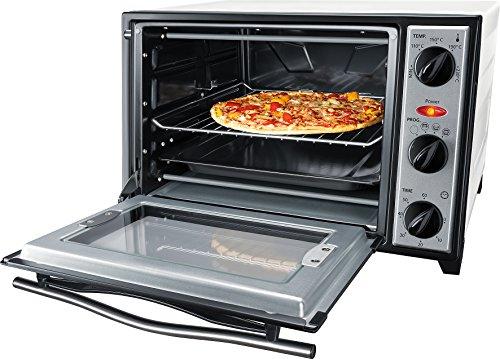 Mini orkaitė su konvekcija ir iešmu Steba KB 27 U.2 (Reguliavimo žiedas, 1500W, juodos ir sidabrinės spalvos)