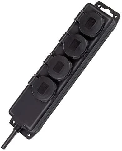 Brennenstuhl Ilgiklis BRENNEN 4 lizdai, 2m, juodas / GT-489