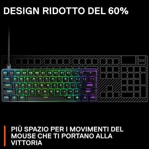 Klaviatūra žaidimams SteelSeries Apex 9 Mini, US kalba, Juodos spalvos