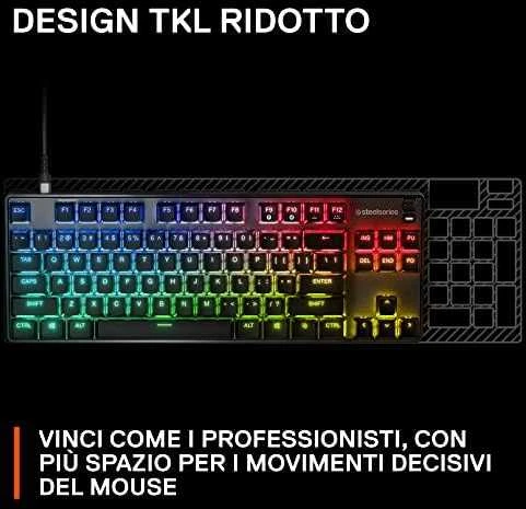 Klaviatūra su laidu SteelSeries Apex 9 TKL, US kalba, Juodos spalvos