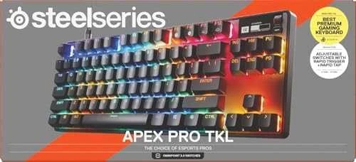 SteelSeries Apex Pro TKL Gen 3 | Klaviatūra žaidimams | su laidu | US | Juodas | USB-C | OmniPoint 3.0 Adjustable HyperMagnetic Switches
