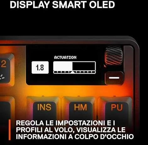 Belaidė žaidimų klaviatūra SteelSeries Apex Pro TKL 2023, su RGB LED pašvietimu, US išdėstymas (64865)