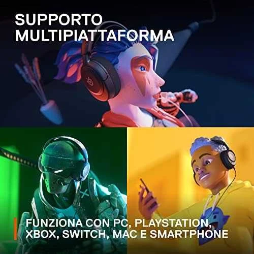 Ausinės žaidimams Arctis Nova 1 Over-Ear, Su mikrofonu, Juodos spalvos