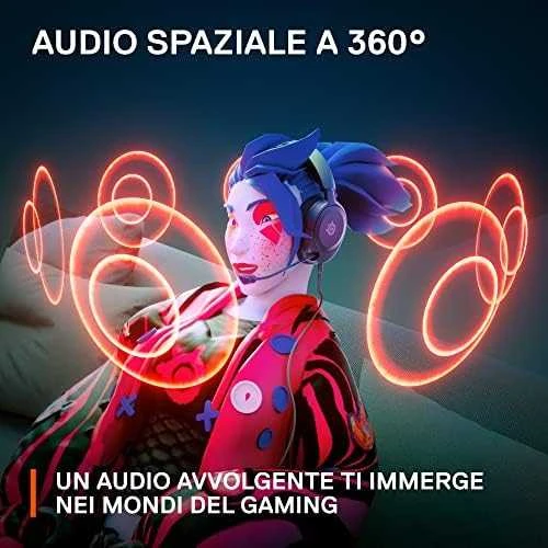 Ausinės žaidimams Arctis Nova 1 Over-Ear, Su mikrofonu, Juodos spalvos