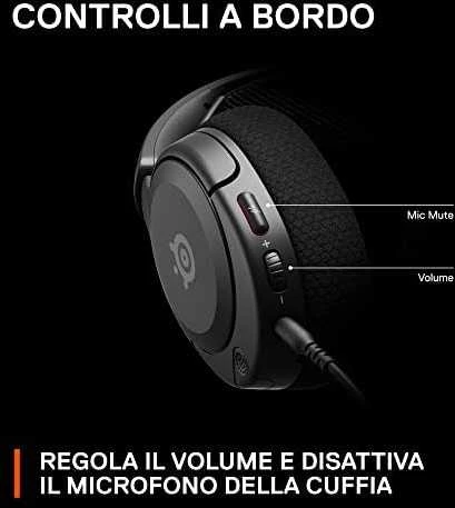 Ausinės žaidimams Arctis Nova 1 Over-Ear, Su mikrofonu, Juodos spalvos