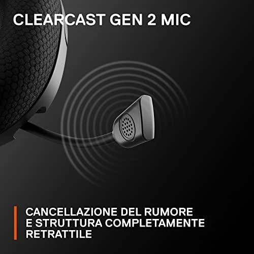 Ausinės žaidimams su mikrofonu SteelSeries Arctis Nova 1X Over-Ear, Juodos spalvos