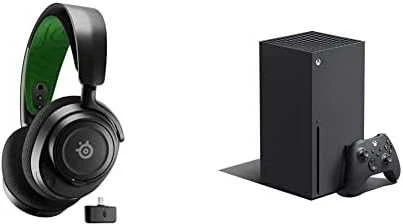 Belaidės ausinės su mikrofonu SteelSeries Arctis Nova 7X Over-Ear, Juodos/Žalios spalvos