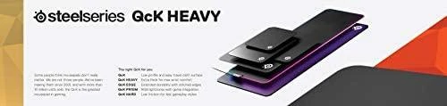 Medžiaginis pelės kilimėlis SteelSeries QcK Heavy Medium 2020 Edition, Juodos spalvos