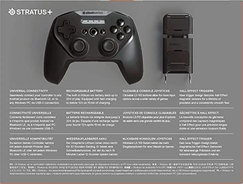 SteelSeries Stratus+ žaidimų pultas, juodas
