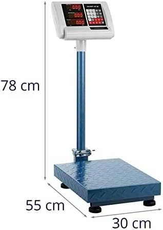 Steinberg Systems Sandėlio platforminės svarstyklės skaičiuojamos sulankstomos 30x40cm maitinimo šaltinis + baterija 100kg / 10g