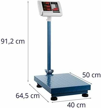 Steinberg Systems Sandėlio platforminės svarstyklės skaičiuojamos sulankstomos 40x50cm maitinimo šaltinis + baterija 300kg / 50g