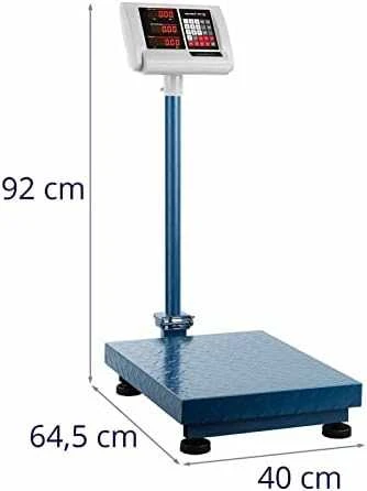 Steinberg Systems Sandėlio platforminės svarstyklės skaičiuojamos sulankstomos 40x50cm maitinimo šaltinis + baterija 150kg / 50g
