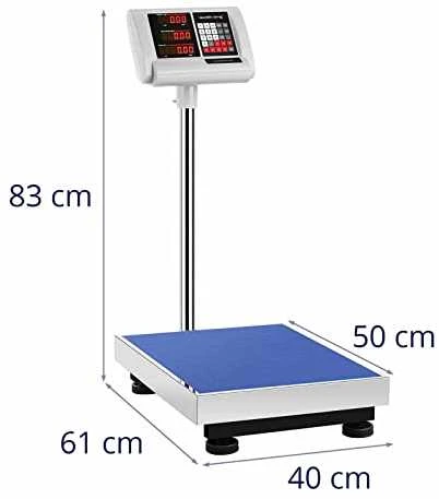 Steinberg Systems Sandėlio platforminės svarstyklės su 40x50cm maitinimo šaltiniu + baterija 150kg / 10g