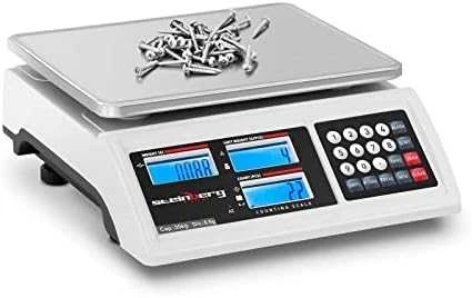 Virtuvinės svarstyklės Steinberg Systems Komercinių parduotuvių svarstyklių skaičiavimas LCD RS232 30000 g / 0,5 g