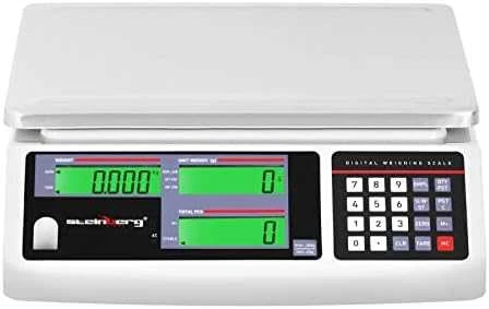 Virtuvinės svarstyklės Steinberg Systems Prekybos parduotuvės svarstyklių skaičiavimas LCD 30,5 x 22 cm 30 kg / 1 g