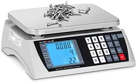 Virtuvinės svarstyklės Steinberg Systems Prekybos parduotuvės svarstyklių skaičiavimas LCD 22,3 x 17,4 cm 30 kg / 1 g