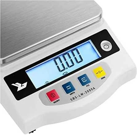 Virtuvinės svarstyklės Steinberg Systems SBS-LW-2000A LCD tiksli ir tiksli skalė nuo 0,01 g iki 2000 g