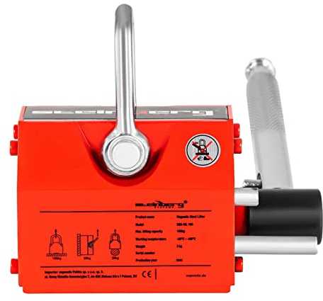 Steinberg Systems Rankinis magnetinis griebtuvo keltuvas skardai ir profiliams iki 100 kg
