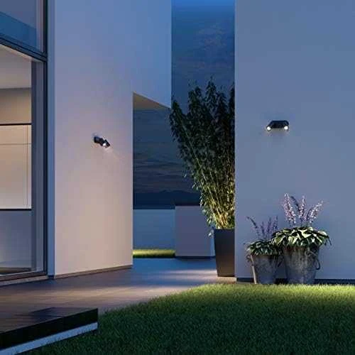 Sieninis šviestuvas Steinel LED šviestuvas 15W Spot DUO Connect su antracito jutikliu (ST058654) - Steinel
