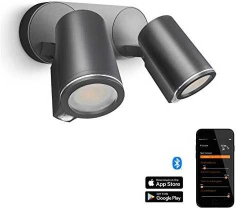 Sieninis šviestuvas Steinel LED šviestuvas 15W Spot DUO Connect su antracito jutikliu (ST058654) - Steinel