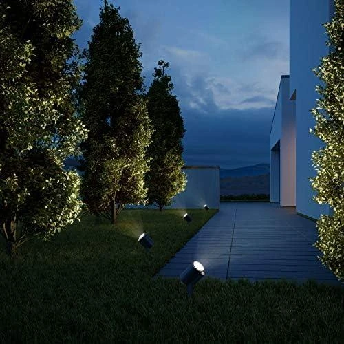 Steinel LED lemputės 7W Spot Garden Nightautomatic anthracitas (ST058692) -
