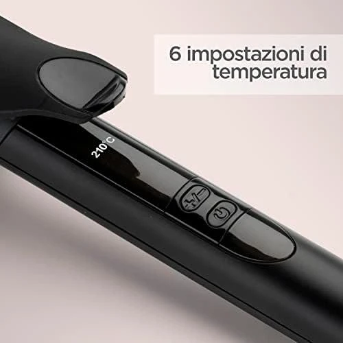 BaByliss C453E plaukų formavimo šukos Garbanojimo žnyplės Šiltas Juoda, Rožinė 2,5 m